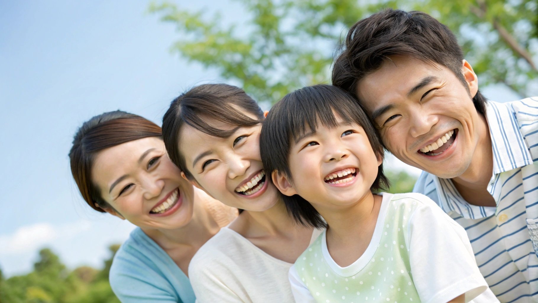 笑顔の家族