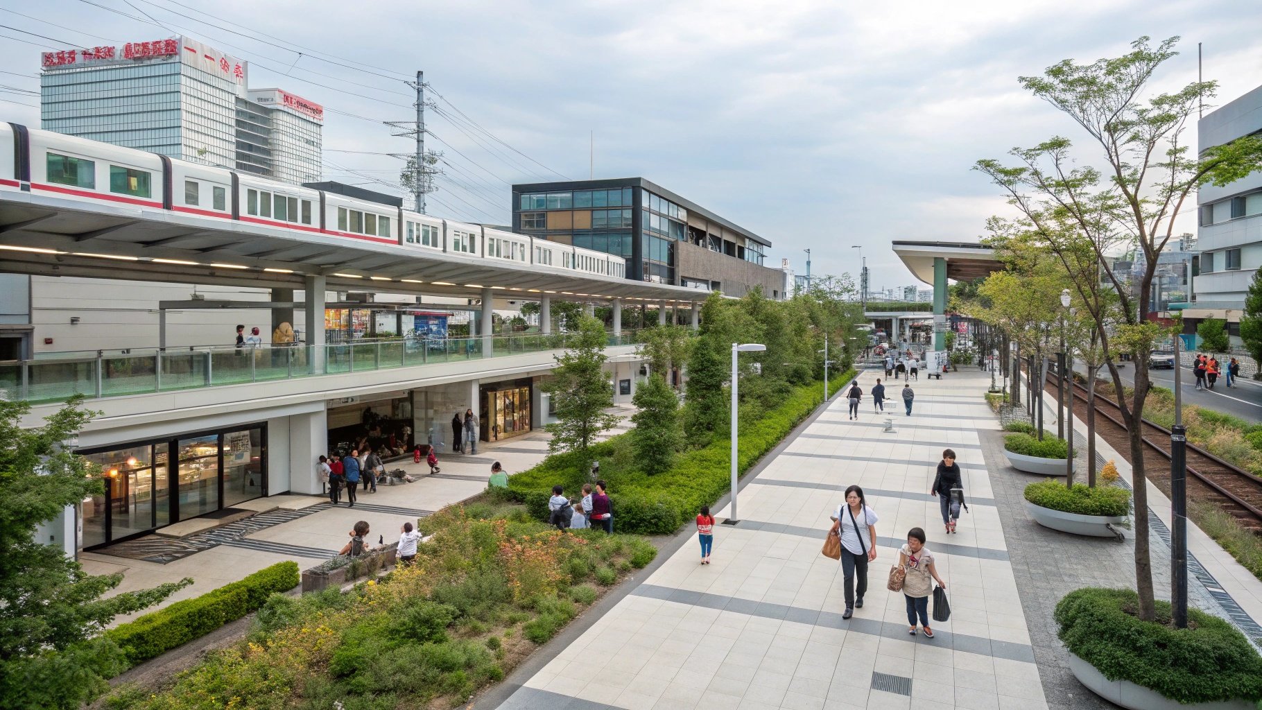 流山おおたかの森の街並み
